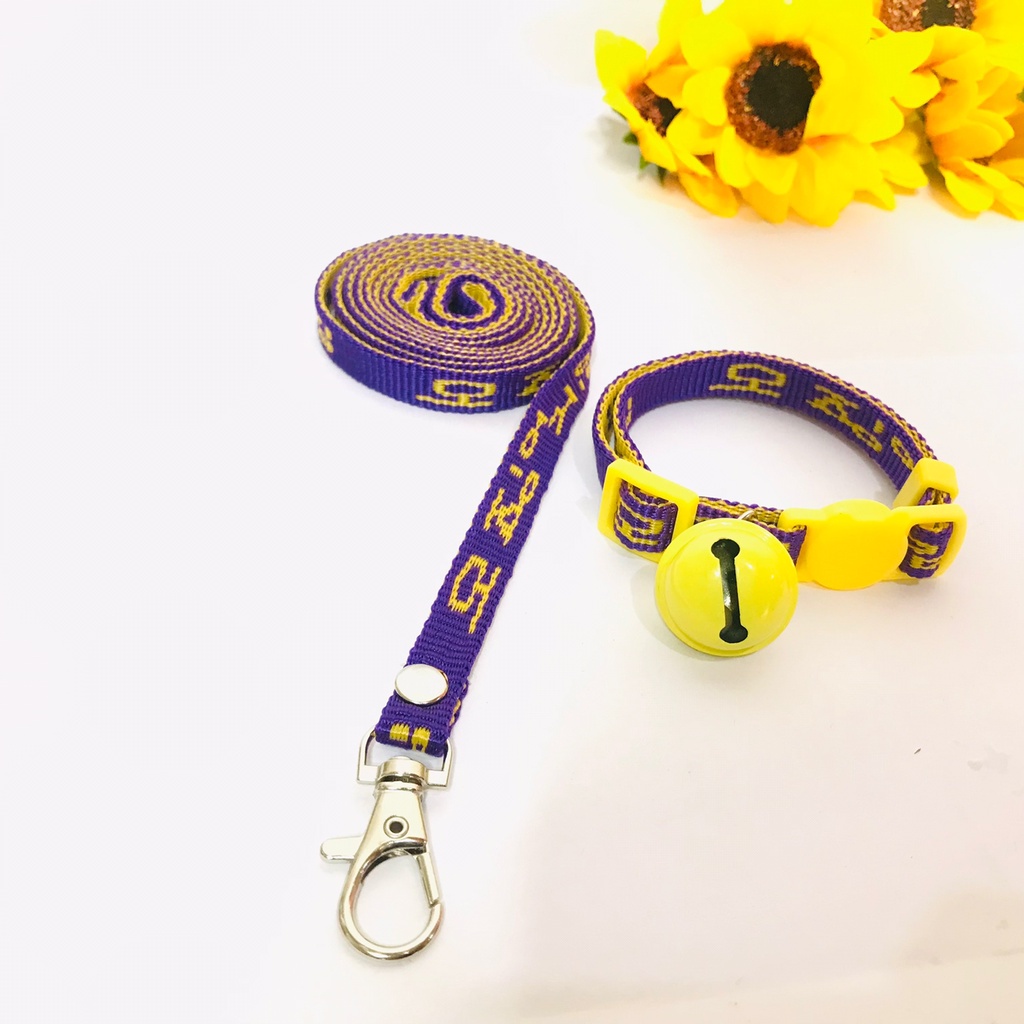 Paket Tali Tuntun &amp; Kalung Kucing Motif Korea Lonceng 22mm