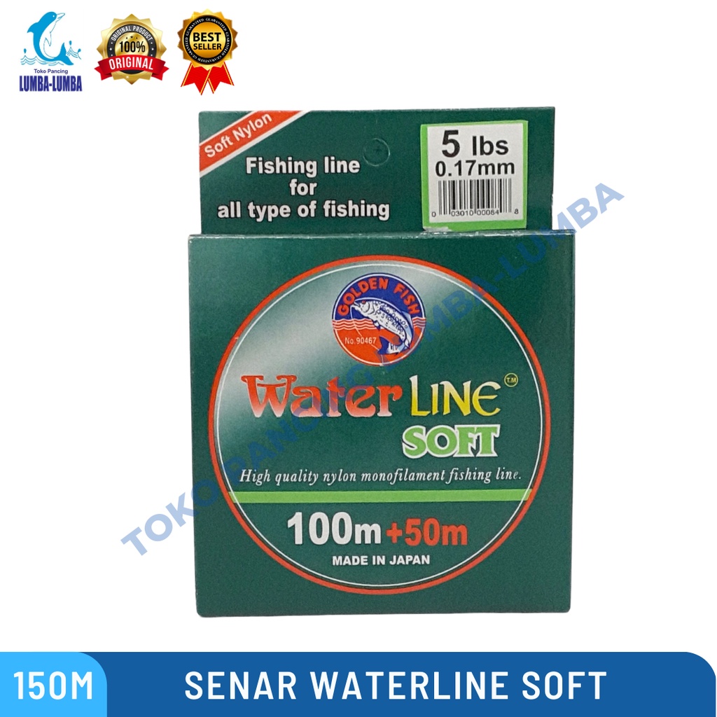 Senar Pancing Waterline Soft 150m / Senar Pancing / Senar Waterline