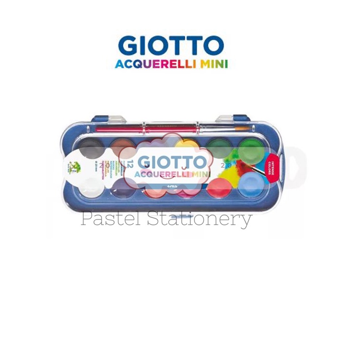 

Giotto Acquerelli Mini Watercolor 12 Warna - Cat Air Giotto Mini 12