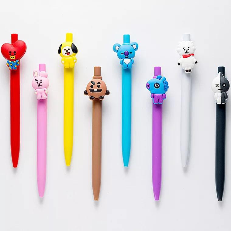 Pena Bangtan Mekanik Boys Pulpen Kartun 10 Warna Pen Warna Warni Bolpoin Karakter 479