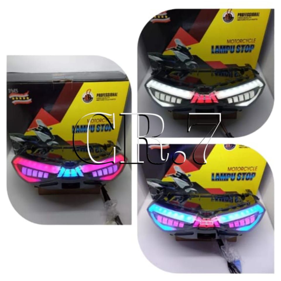 LAMPU STOPLAMP BELAKANG LED REM SEN 3IN1 NMAX NEW 2020-2022 MODEL JPA NMAX NEW/TERSEDIA 3 WRN PILHAN