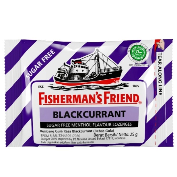 

FISHERMAN'S FRIEND Permen Sugar Free Blackcurrant 25 gr