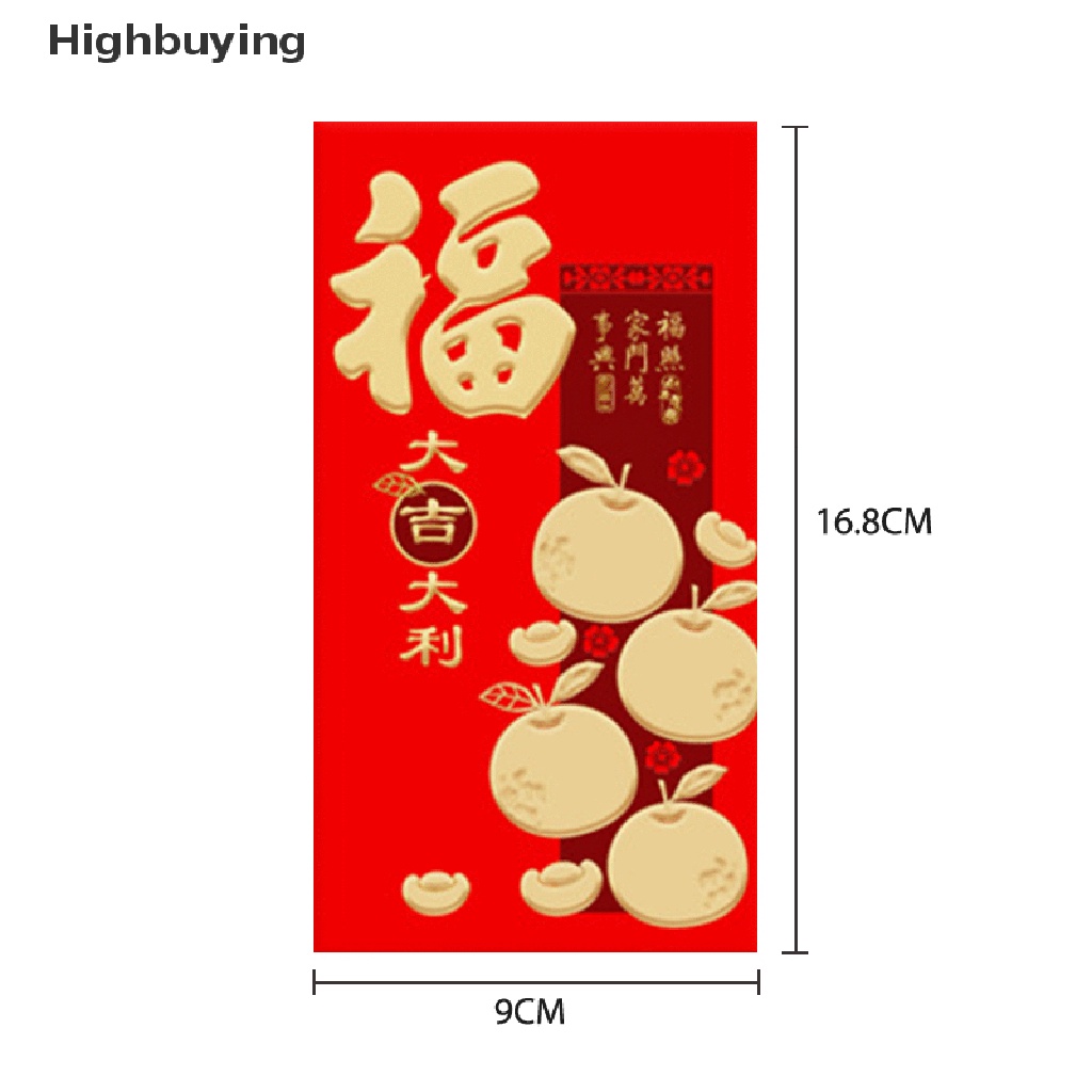 Hbid 6Pcs 2022tahun Harimau Tiga Dimensi New Year Creative New Year Red Packet Glory