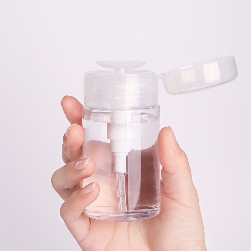 Botol Pengeluaran Tipe Tekan Pompa Botol Plastik Kosong Botol Kosong Portabel Untuk Penghapus Kosmetik