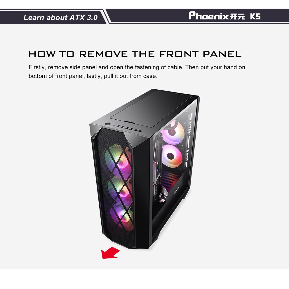 Segotep Phoenix K5 Casing PC Gaming