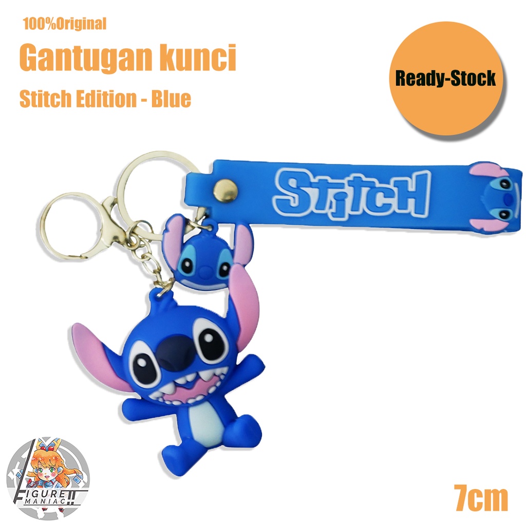 Gantungan Kunci - Stitch 3D Edition 7 cm Premium Import Lilo Stitch Stich Gantungan Kunci Lucu Gantungan Kunci Cute