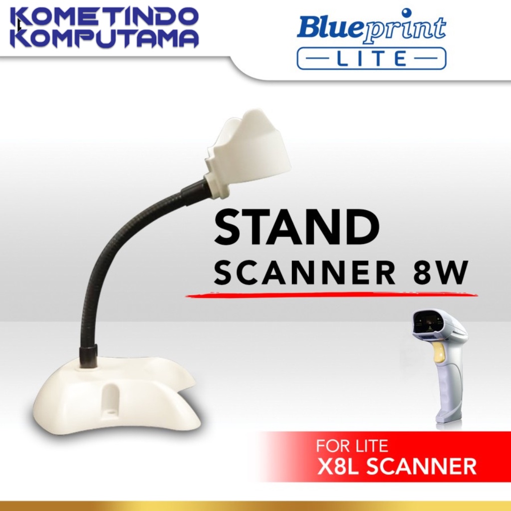 STAND BARCODE SCANNER For LITEX8C &amp; LITEX8L - PUTIH LITE-BLUEPRINT