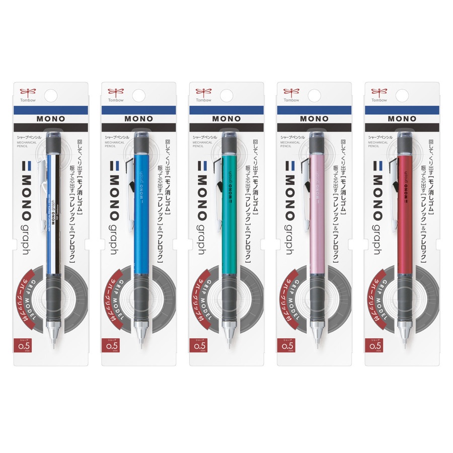 

Tombow Mono Graph Grip Model Mechanical Pencil 0.5mm Pensil Mekanik