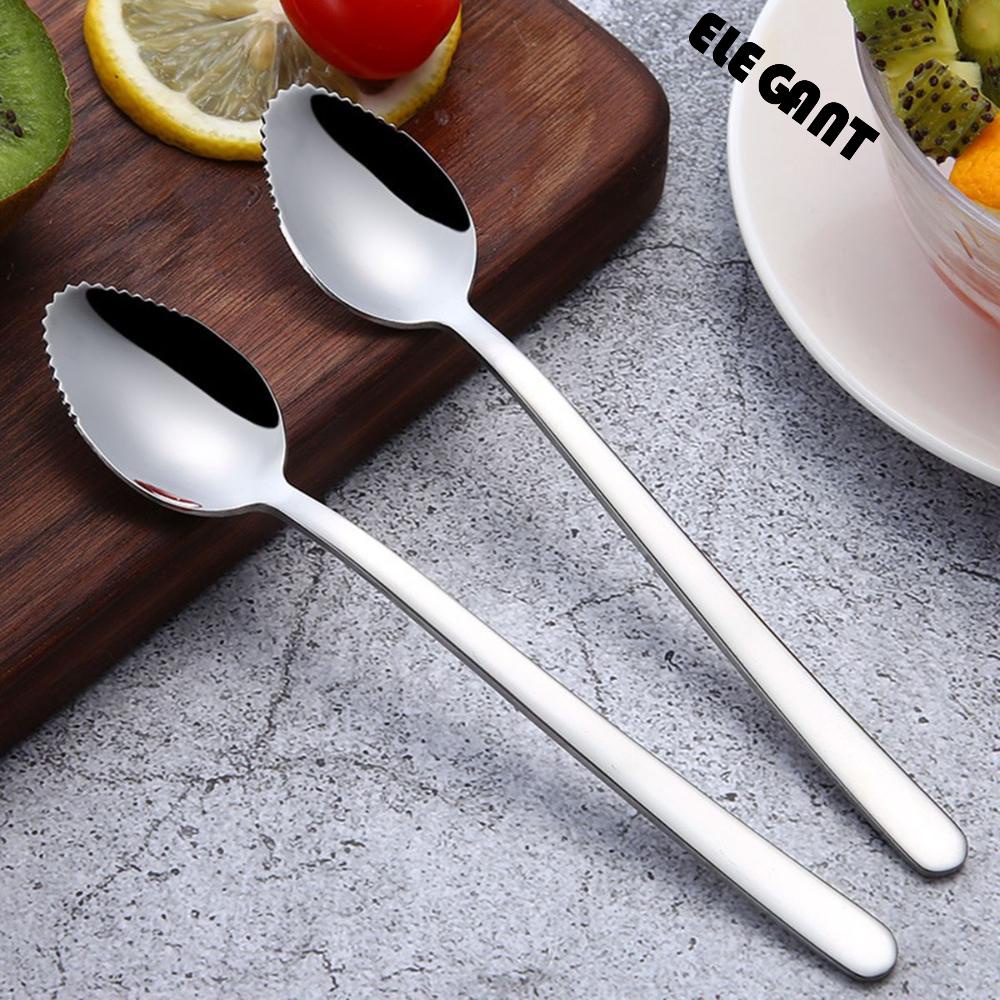 Sendok Buah Anggur / Kiwi / Mangga Multifungsi Bahan Stainless Steel