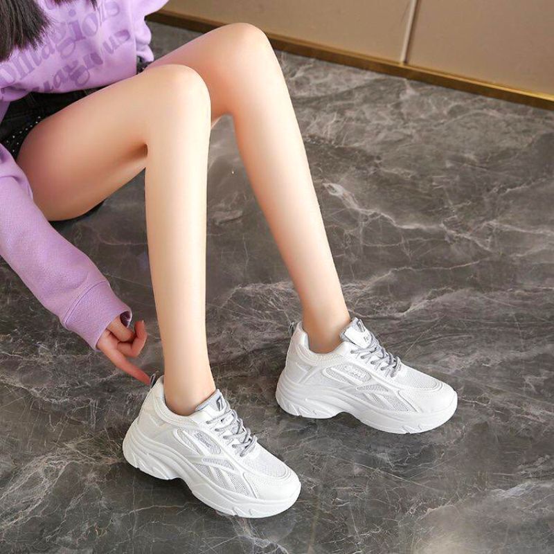 RYX - Milky Pastel Sepatu Sneakers Tali Wanita Fashion Casual / Olahraga- Ori Import