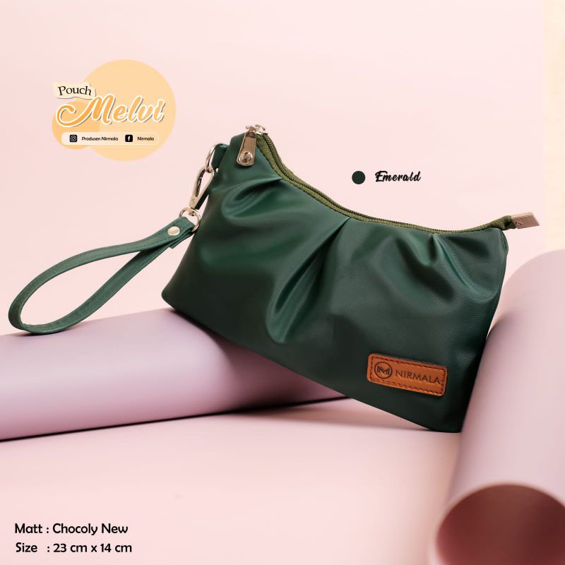 POUCH MELVI BY NIRMALA BAHAN CHOCOLY ANTI AIR PREMIUM WATERPROOF