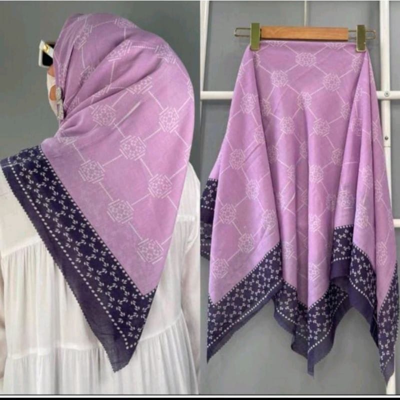 Jilbab Segiempat / Voal Motif / Terbaru / Ghaidahijabsementara / Voal / Lasercut / Hijab Luna Maya