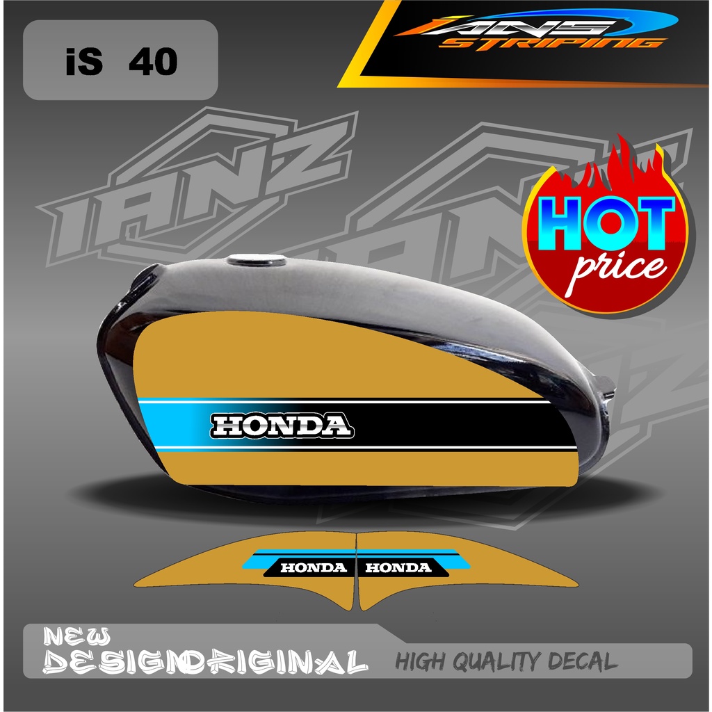 DECAL KONSEP TANGKI CB100 OLD STIKER LIST HOLOGRAM/NON HOLOGRAM IS40