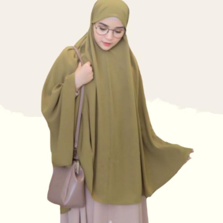 Viral JILBAB BESAR PANJANG 120x125 HIJAB INSTANT XXXL WOLFIS NONPET JUMBO