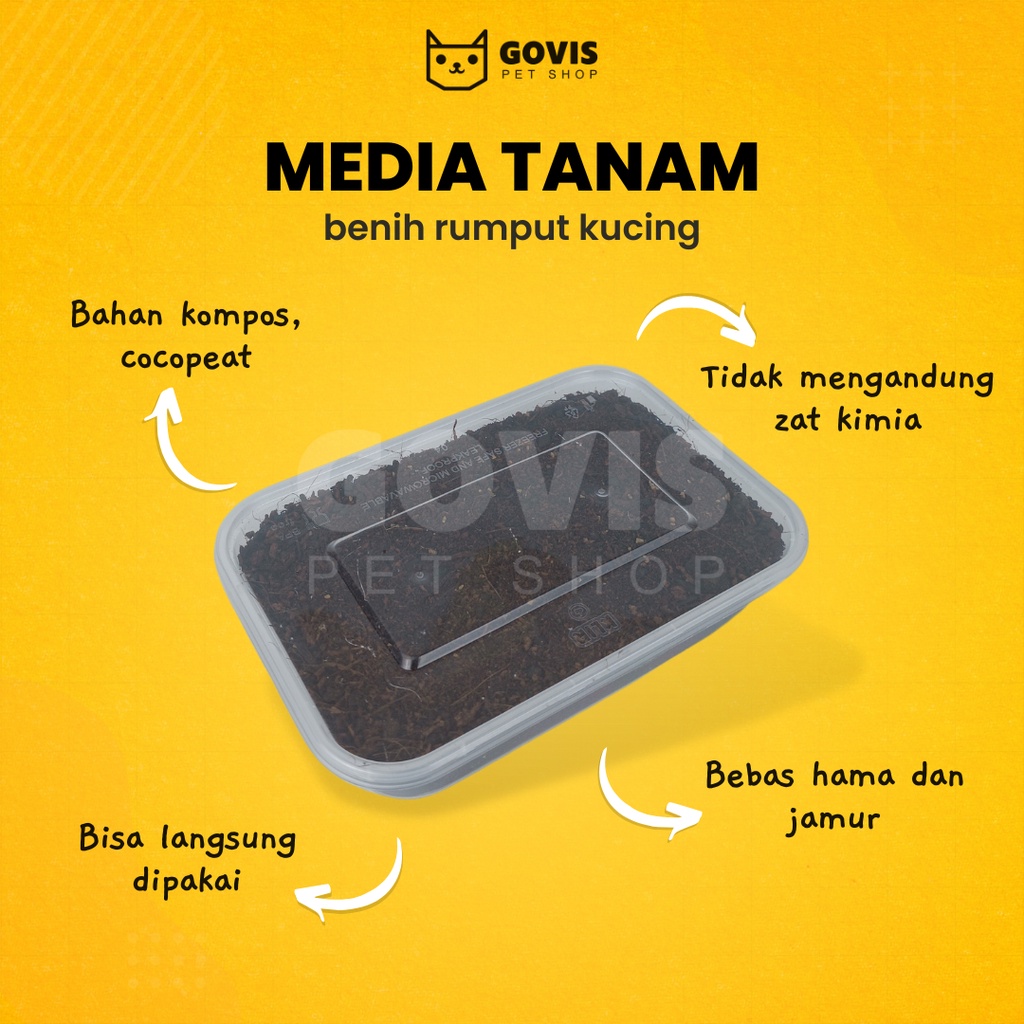 Media Tanam organik Rumput Kucing Cocopeat Kemasan 500 Gram