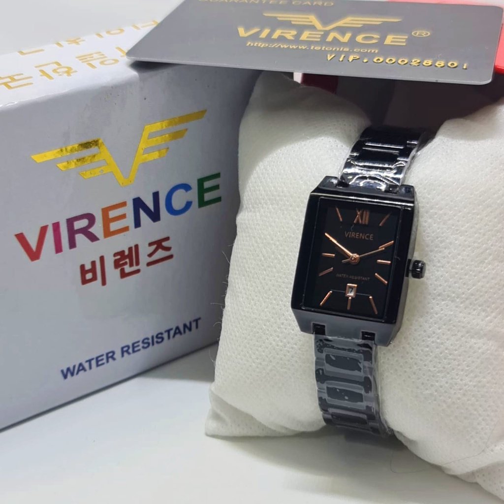 Jam Tangan Wanita Analog Virence V 3006 Rantai Original Tahan Air