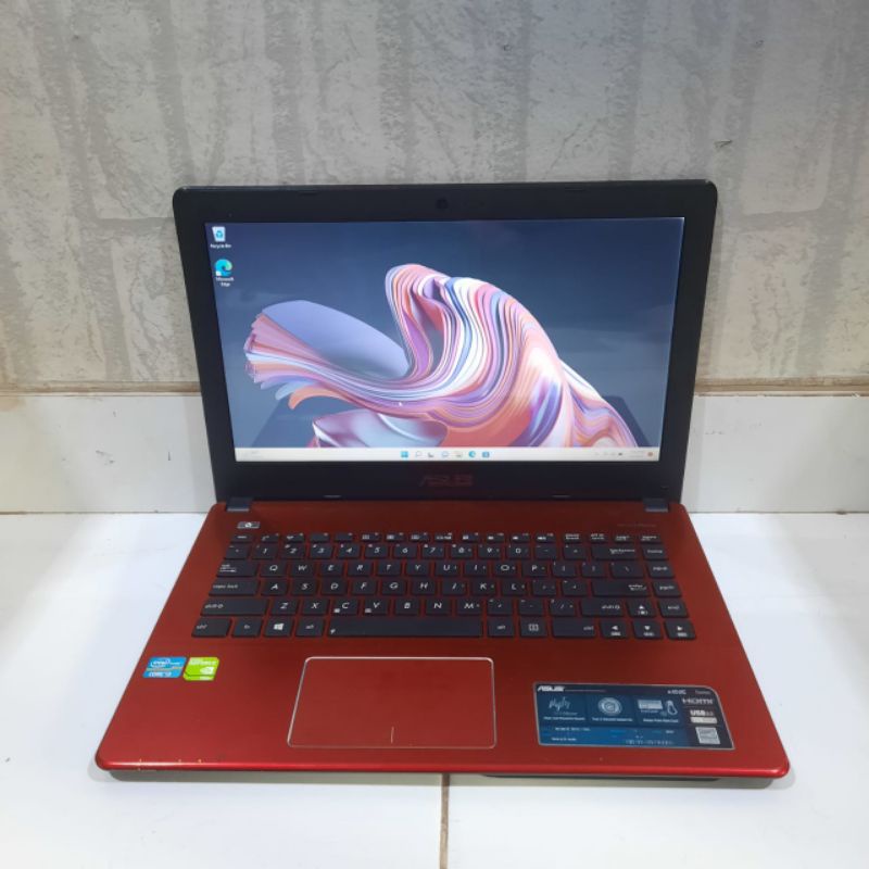 LAPTOP ASUS X450CC INTEL COR I3 DOBLE VGA NVDIA GEFORCE 720M  LAYAR 14 INCH WINDOWS 10 FULL APLIKASI SIAP PAKAI