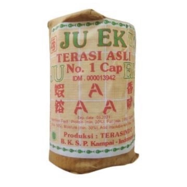 

Terasi Udang JU EK JUEK / Trasi Juek 1 pak isi 20 pcs x 135gr / Terasi Medan Asli No 1 Cap AAA 135 gram / 135gr