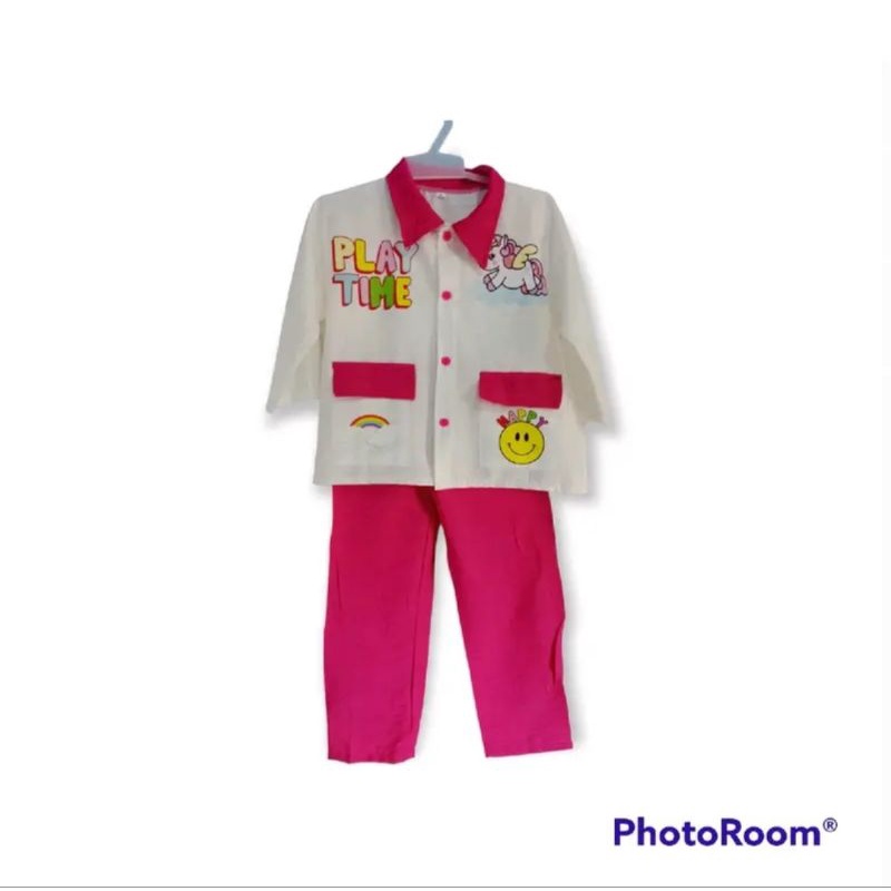 SETELAN CROP ANAK  EMOJI POLO LINEN / SETELAN ANAK PEREMPUAN VIRAL TERBARU 2022