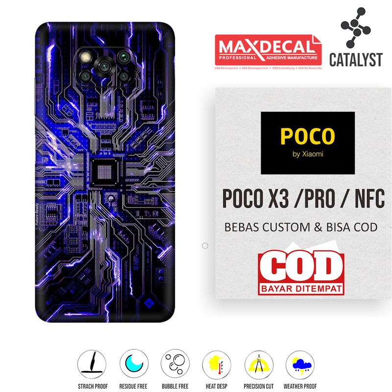 Garskin Skin Fullbody POCO X3 PRO NFC GUNDAM Bisa CUSTOM - KODE M4IM