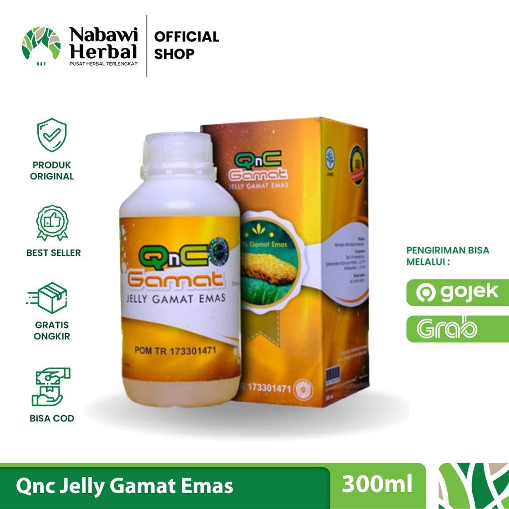 QNC - Jelly Gamat Emas Ekstrak Teripang Emas 100% Original 300ml