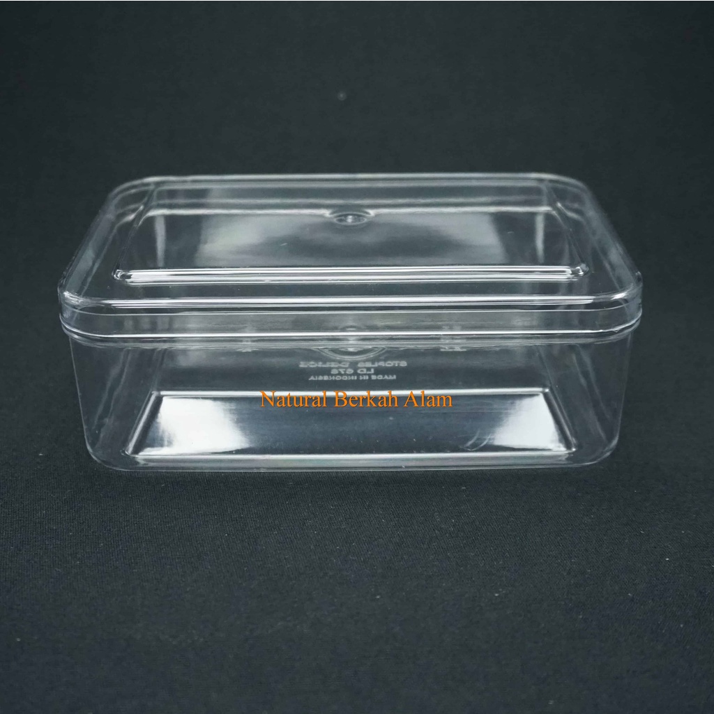 Toples Kue Lebaran Ld 678 Kotak Datar Sj  / Toples Plastik / Toples Kue / Toples Nastar / Toples Kue