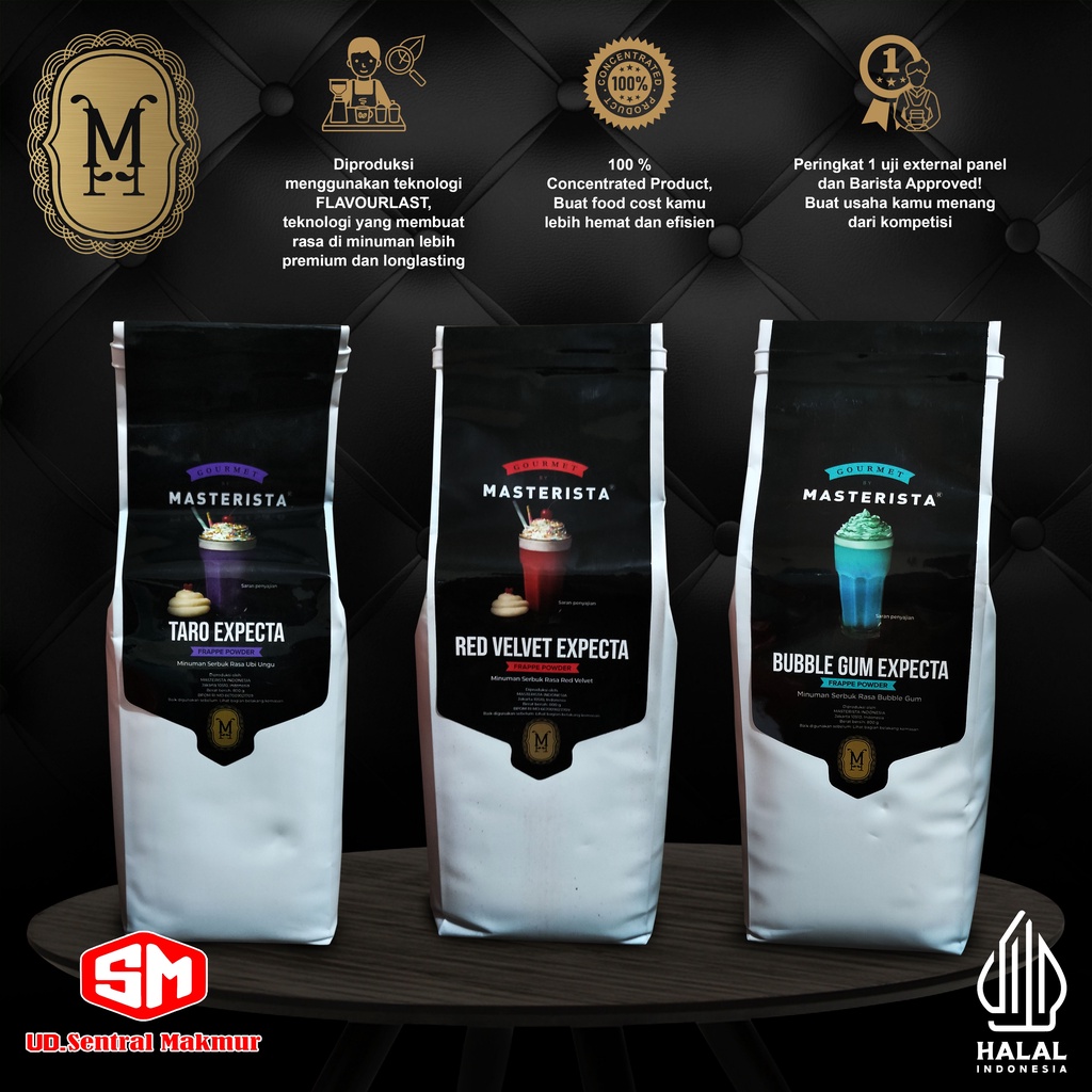 

BUBUK MINUMAN MERK "MASTERISTA" ANEKA VARIAN RASA