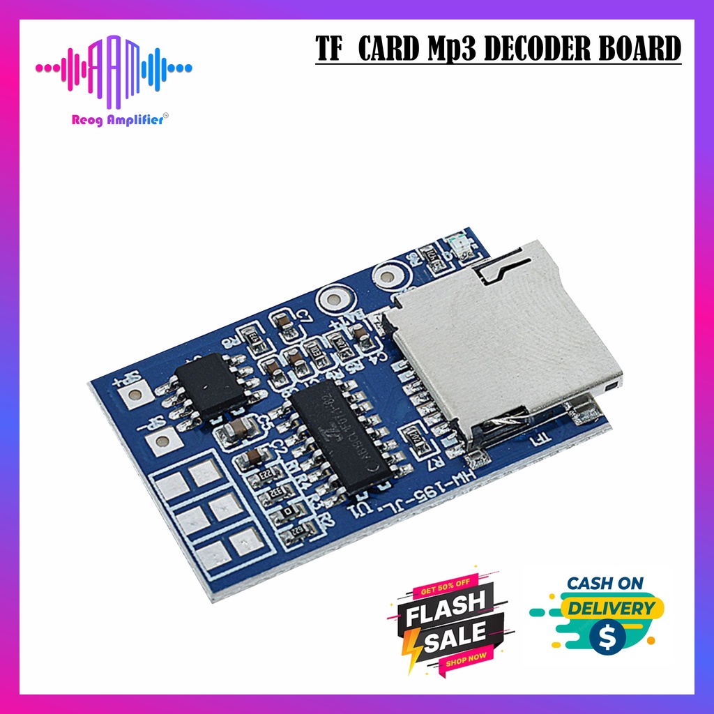 Modul TF Card MP3 Decoder Board Plus Mono 2W Amplifier