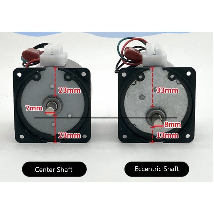 Motor Gearbox Eccentric Shaft 68KTYZ 28 watt 2.5Rpm-20Rpm (8230)