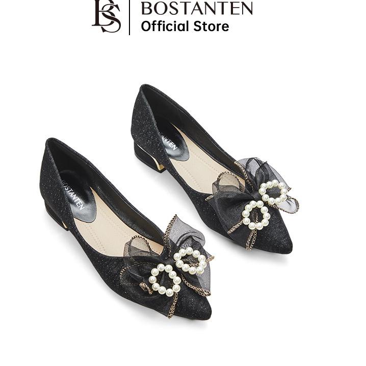 FIA623 BOSTANTEN Sepatu Heels Wanita Flatshoes Pansus Pesta Pernikahan Korea Style ||