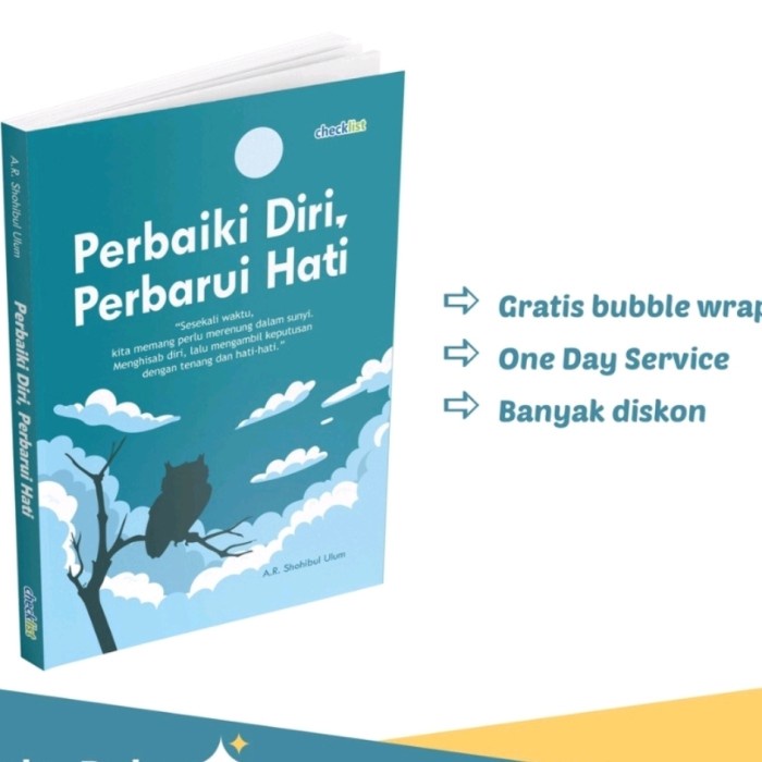 

BEST SELLER,BUKU MOTIVASI ISLAMI PERBAIKI DIRI,PERBARUI HATI