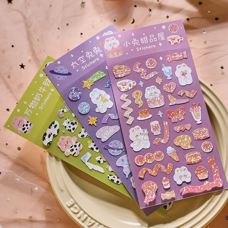 

Sticker DIY Stiker Kiss Cut Deco Sticker Dekorasi Stiker Decoration Toploader Deco Poca Photocard Deco Sticker Glitter