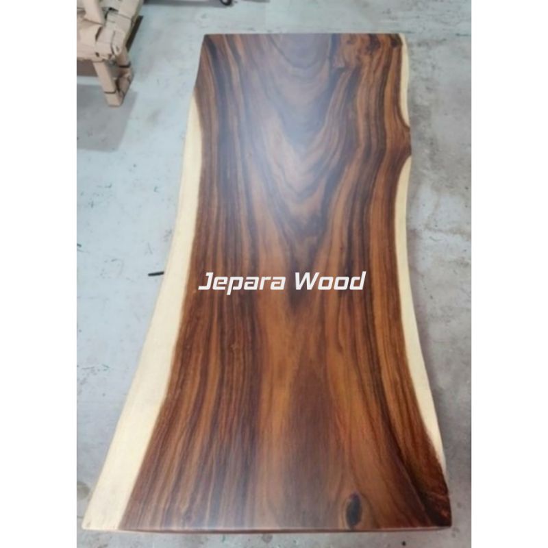 papan kayu top table trembesi 2,5 meter
