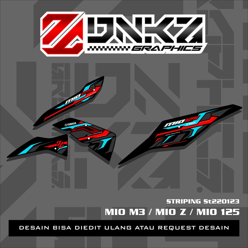 Jual Stiker Mio M3 Decal Striping Mio M3 / Mio Z / Mio 125 ST220123
