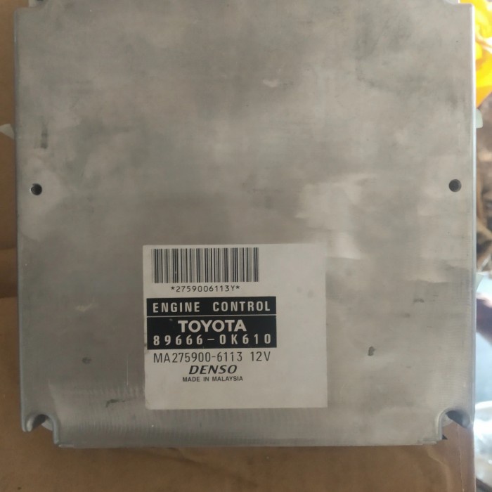 ECU COMPUTER KOMPUTER ENGINE FORTUNER VNT , HILUX 89666-0K610