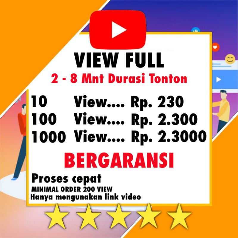 JASA VIEW YOUTUBE BERGARANSI - NON DROP LEWOSTORE