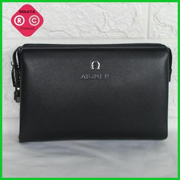 Promo Handbag Aigner Import Pria Wanita / Tas Tangan Aigner Import Pria Wanita / Clucth Import Pria 