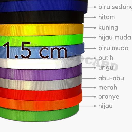 

경 Tali Lanyard IDCard bahan Nylon Licin Uk. 1.5 cm Roll lanyard Roll bahan Tali idcrad Terbaik