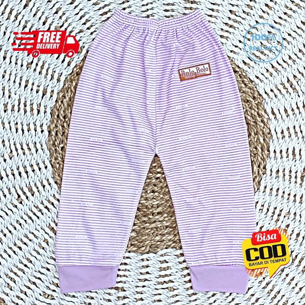 SALE 7.7 Serian Lilac - 3 pcs Celana Panjang Bayi Baru Lahir 0 - 3 Bulan Lilac Series merk SNI Bolo - Bolo