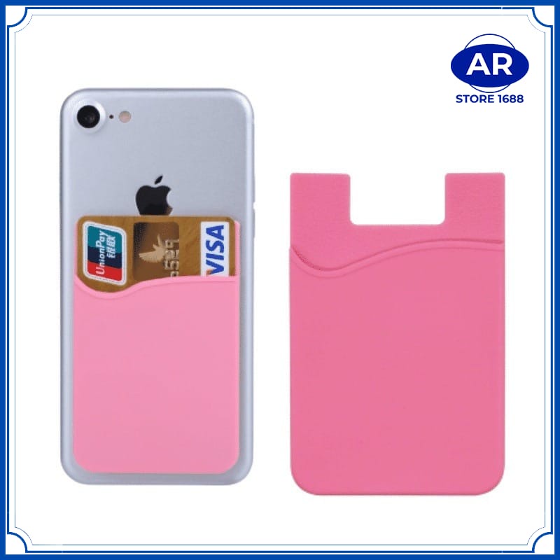 AR SLOT HOLDER CARD / SARUNG SILIKON TEMPAT KARTU TEMPELAN CASING HP