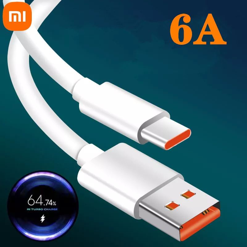 CABLE CARGER KABEL DATA XIAOMI POCO X3 NFC X3 PRO ORIGINAL 100% USB TYPE C 6A ORI
