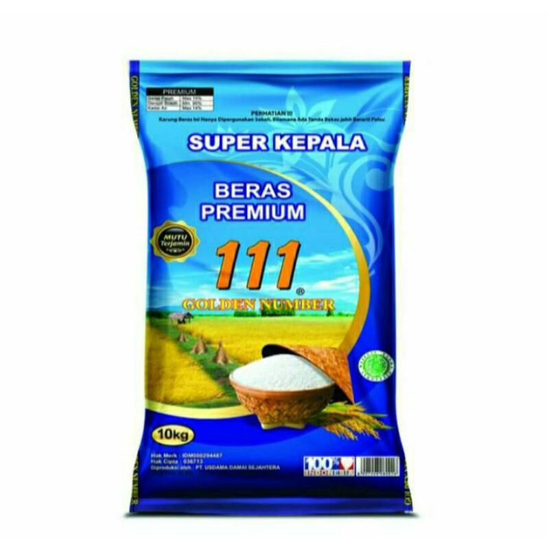 

Beras premium golden number 111 10kg