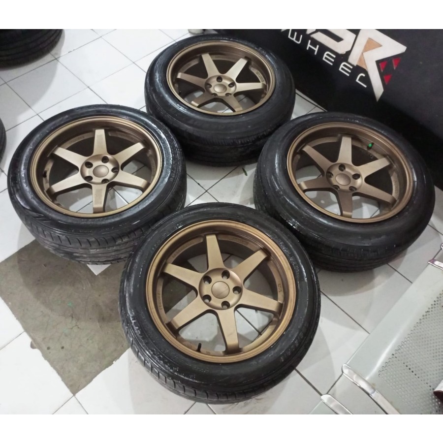 Velg Mobil Seken Ring 18 Baut 5 TE37 R18X8,5-9,5 5X114,3 ET35 BAN 235-50 225-60 R18