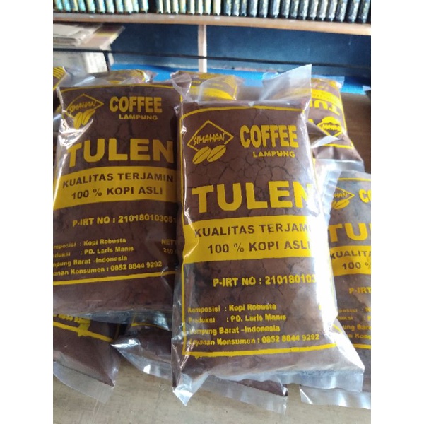 

BUBUK KOPI TULEN 100% ROBUSTA LAMBAR 500g