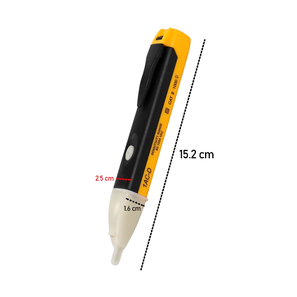 ANENG Tester Pen Non Contact AC Voltage Detector 90V-1000V 1AC-D - Yellow