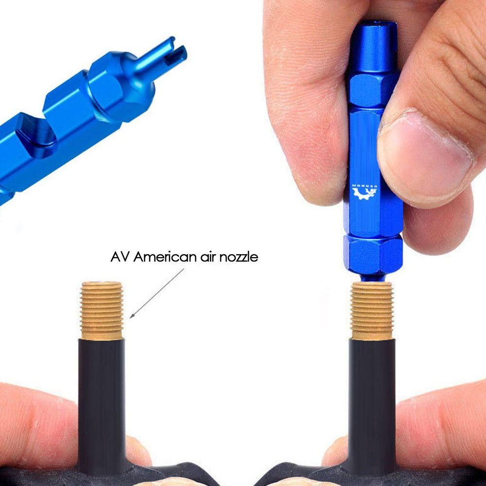 R-FLOWER 2pcs Alat Katup Sepeda Multifungsi Aksesoris Anti-slip Air-Valve Spanner