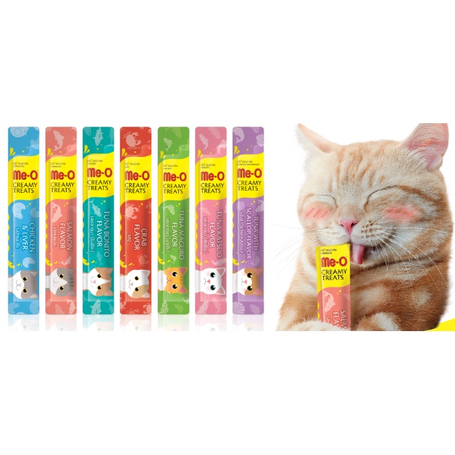 Snack Kesukaan Semua Kucing MEO Creamy 15 gr Harga Satuan
