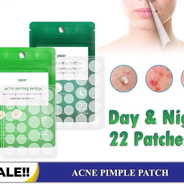 ACNE Patch Isi 22PCS  Obat Jerawat Paling Ampuh - Acne Pimple Patch Treatment Sticker