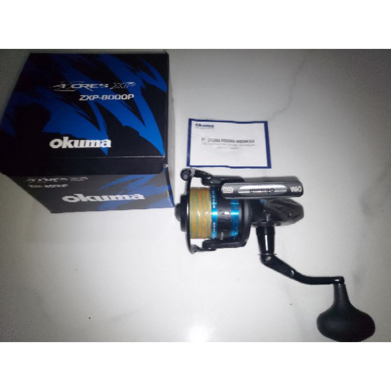 reel spenning OKUMA aZores XP 8000P/pE Falcon