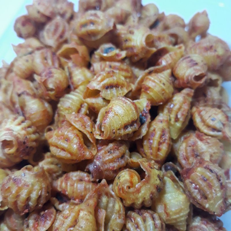 MAKRONI CIKRUH 250GR / KEONG CIKRUH ULIR CIKRUH / SNACK KILOAN MURAH/ ALMA.SNACK